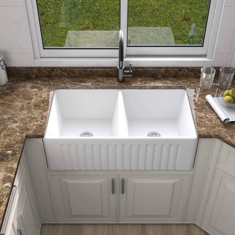 Charming White Farmhouse Sink