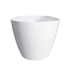 Sleek White Freestanding Soaking Tub with Pop-Up Drain