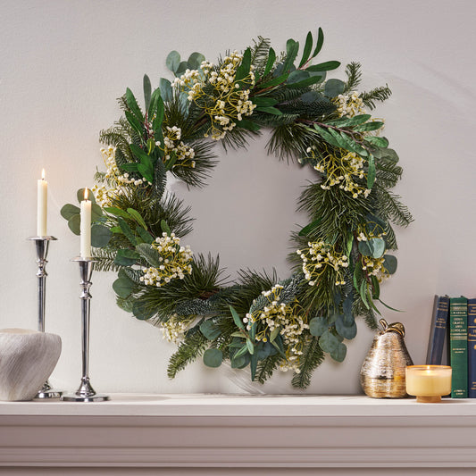 Eucalyptus & Pine Star Wreath