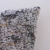 Chic Gray & Gold Chenille Pillow