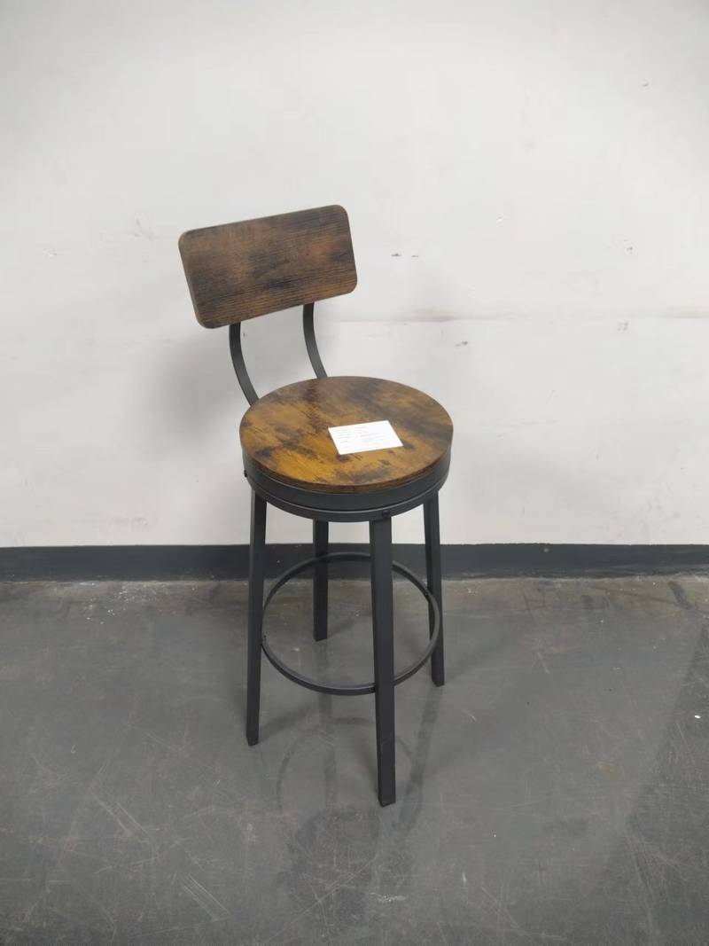 Rustic Swivel Bar Stools – Set of Two