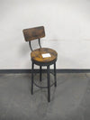 Rustic Swivel Bar Stools – Set of Two