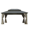 Stylish Outdoor Gazebo with Double Roof Canopy