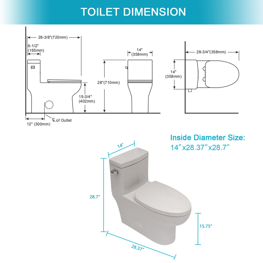 Ultimate Comfort Toilet with Soft-Close Seat