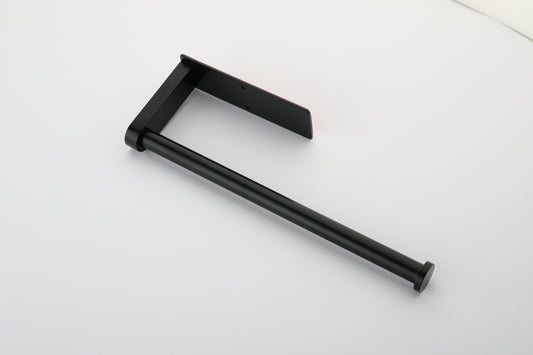 Stick & Store Paper Towel Holders - Sleek Black Duo