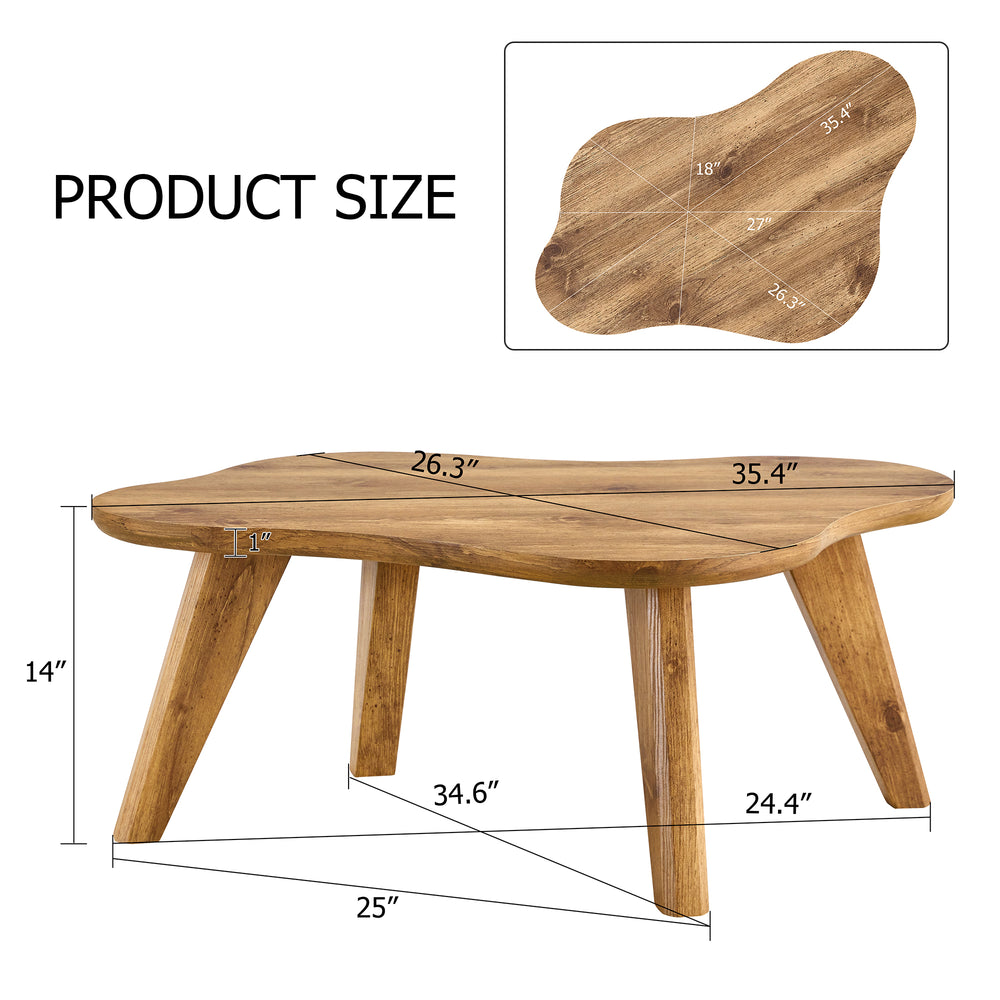 Cloudtop Wood Table: Stylish & Versatile