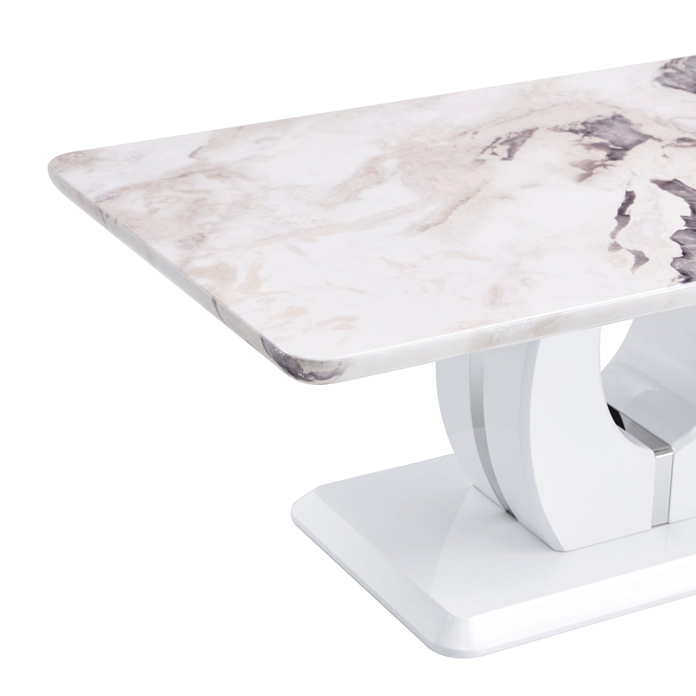 Chic Marble-Style Multi-Use Table