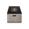 Charming Rectangle Outdoor Fire Table - Light Grey & Black