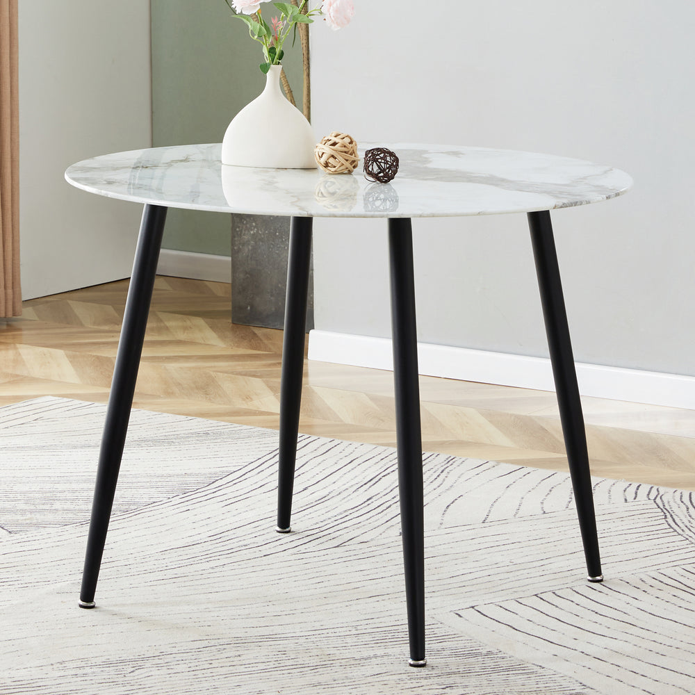 Marble Chic Round Dining Table