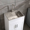 Sleek Stainless Steel Sink with Faucet & Drain System