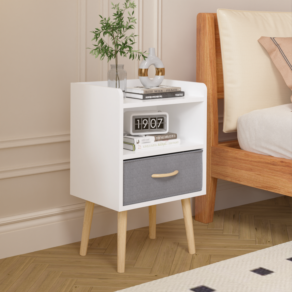 Cozy Collapsible Nightstand with Storage