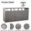 Trash Can Hideaway - Stylish Metal Shed for Outdoor Storage