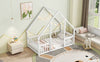 Cozy Twin House Bed with Safety Guardrails