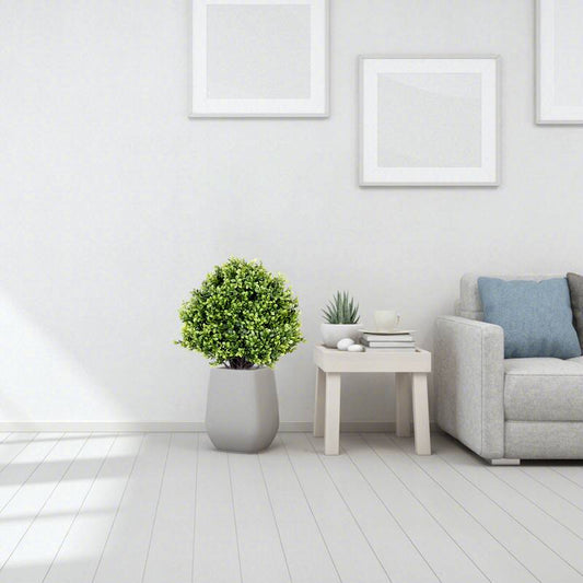 Charming Green Topiary Trees - Set of Two