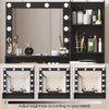 Chic Vanity Station with Mirror & Light
