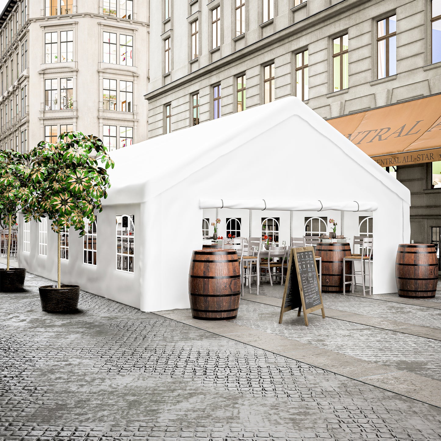 Ultimate Outdoor Party Tent with Sidewalls and Storage Bags