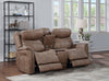 Cozy Camel Power Loveseat with Console & Cupholders