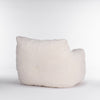 Cozy Teddy Bean Bag Chair in Ivory White