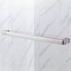 Sleek Sliding Frameless Shower Door with Tempered Glass and Brushed Nickel Hardware