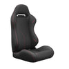 Racing Style Reclinable Bucket Seats with Red Stitching