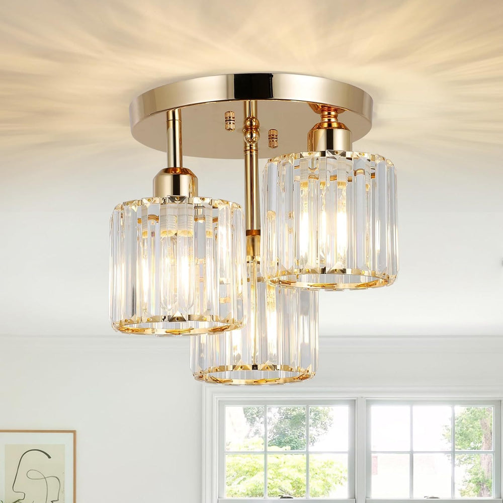 Radiant Crystal Glow Ceiling Light