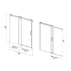 Sleek Soft-Close Frameless Shower Door in Brushed Nickel