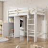 Cozy Loft Bed with Storage & Wardrobe