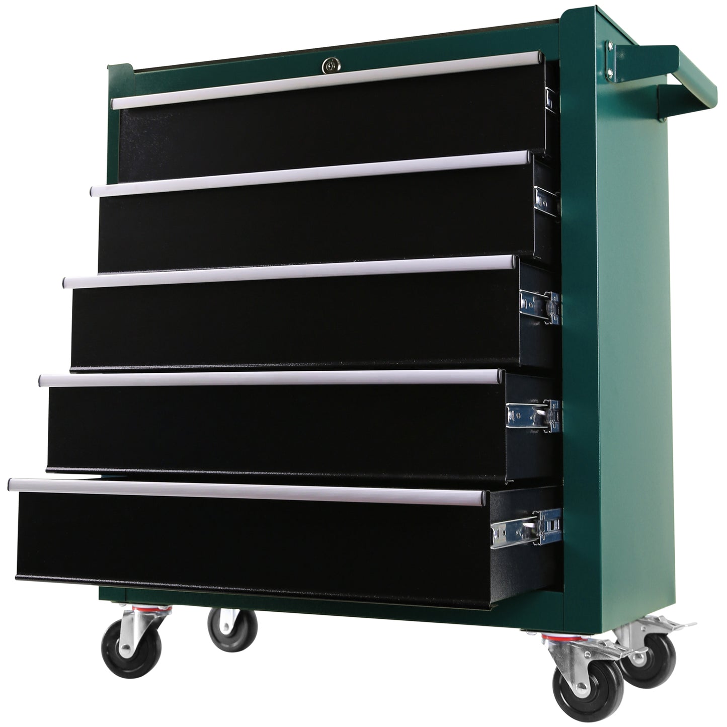 Rolling Tool Chest with Lock and Drawer Liners