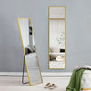 Sleek Aluminum Wall Mirror - Full Body Beauty & Style