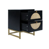 Chic Dual-Drawer Nightstand & Display Table