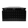 Heavy-Duty Diamond Plate Trailer Tongue Box - Weather-Resistant Tool Storage