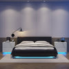 Shining White Nightstands with Drawers