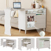 Farmhouse Charm L-Shaped Buffet & Coffee Bar