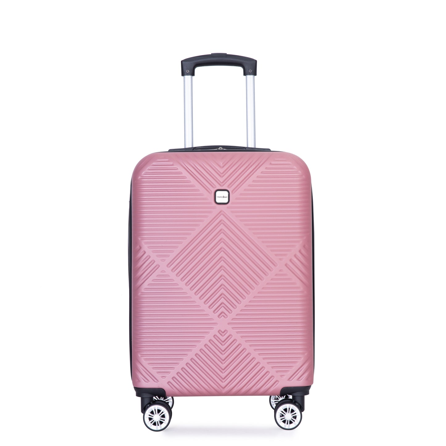 Pink Pop Luggage Duo: Lightweight Suitcases with Spinner Wheels