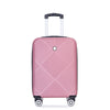 Pink Pop Luggage Duo: Lightweight Suitcases with Spinner Wheels