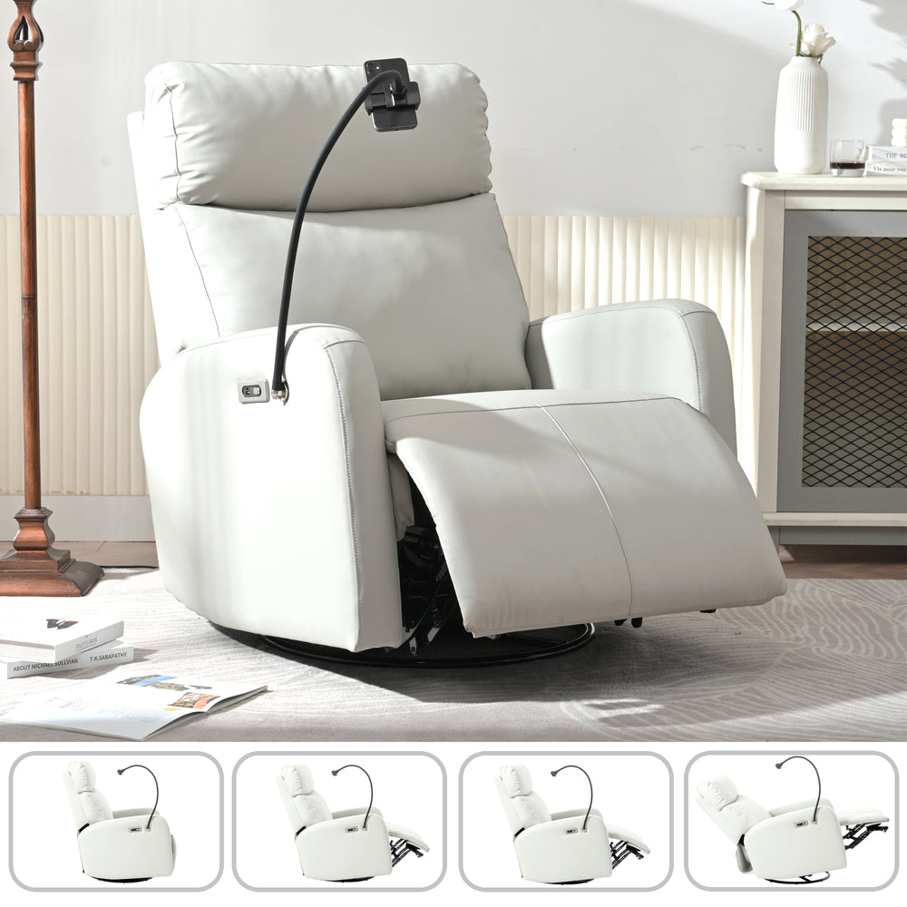 Cozy Glider Recliner with USB Ports – Perfect for Nursery & Living Room!