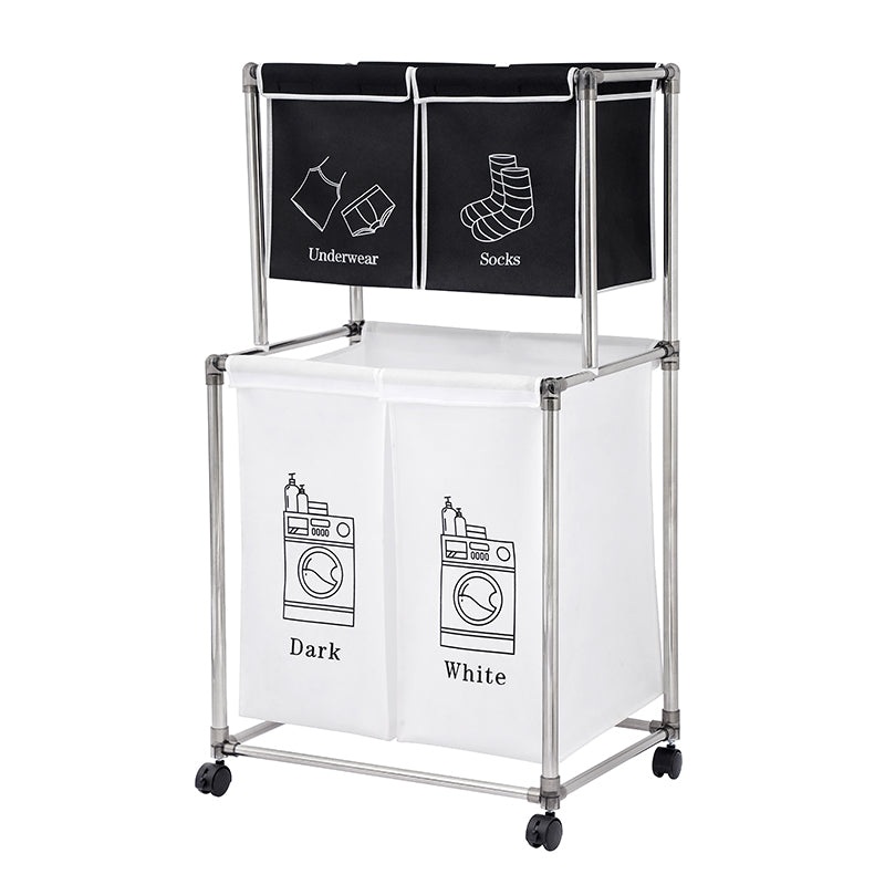 Easy Move Laundry Sorter with Removable Bags