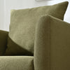 Olive Green Modern Barrel Chair