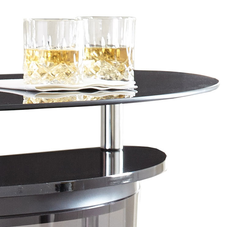 Ariana Black Bar Table & Server