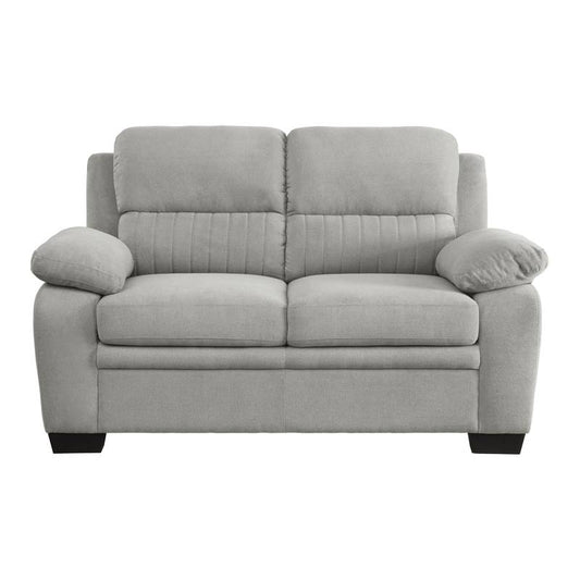 Cozy Gray Loveseat with Chic Tufting