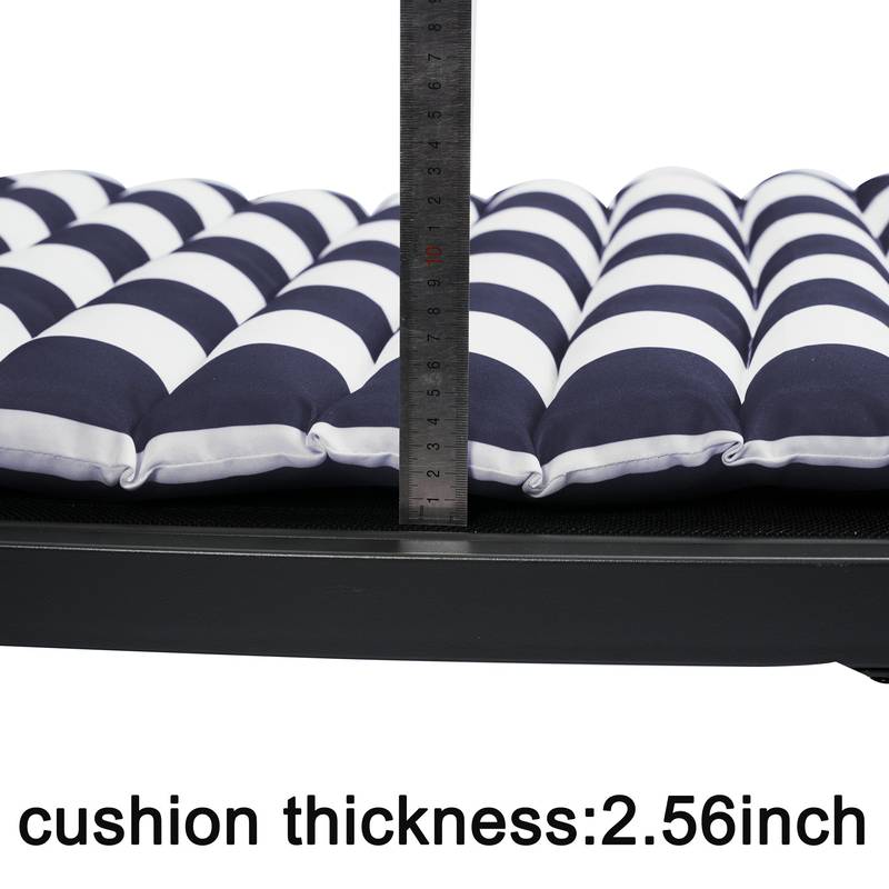 Blue & White Lounge Chair Cushions Set