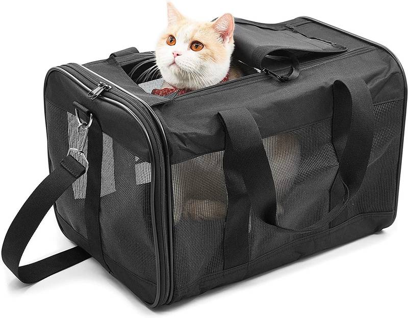 SnugglePup Travel Carrier - Cozy & Collapsible Pet Bag for Cats & Small Dogs!