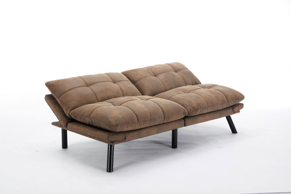 Cozy Brown Convertible Sofa Bed