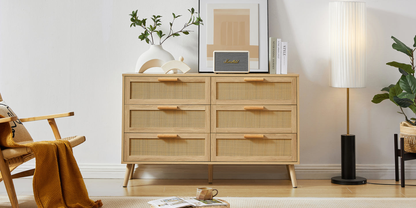 Rattan Charm Dresser - Naturally Stylish Storage for Any Room