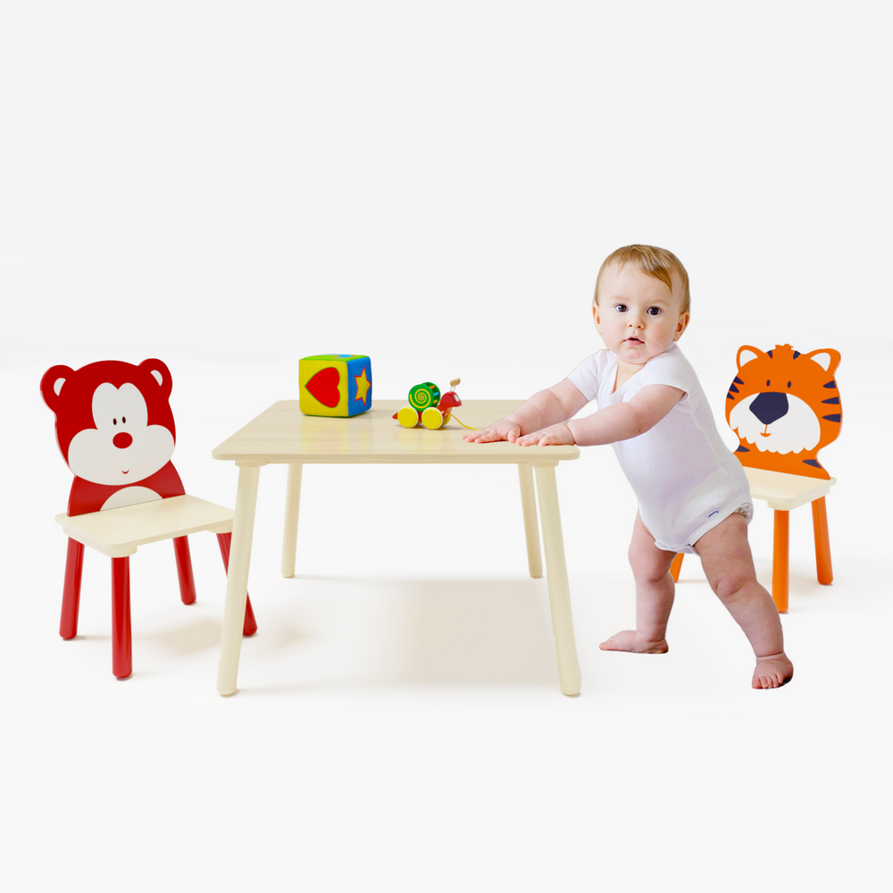 Bear & Tiger Playtime Table Set