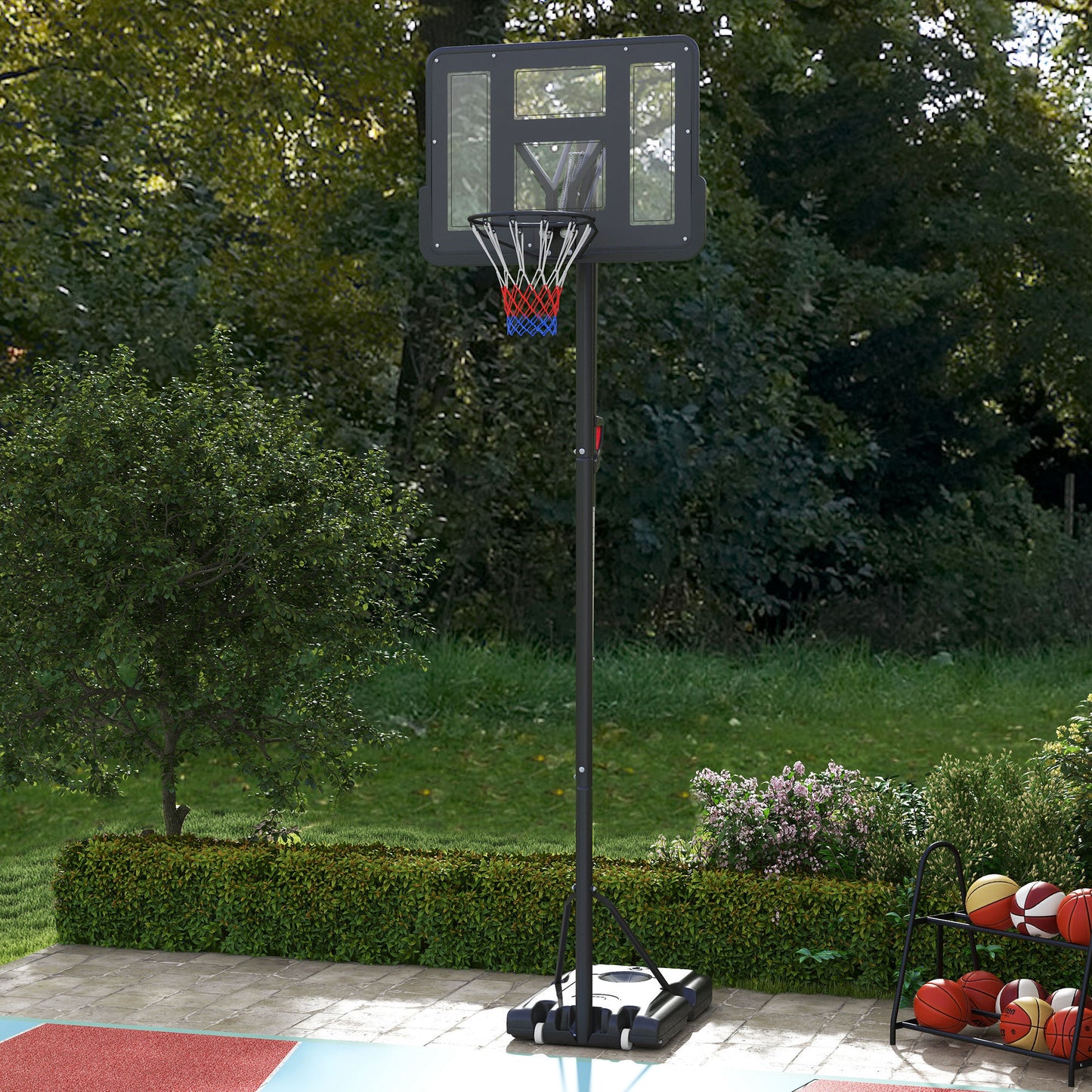 Soozier Adjustable Portable Basketball Hoop