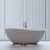 Elegant Soaking Tub - Freestanding Matte White Bliss