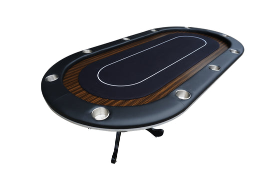 Chic Oval Aura Waterproof Poker Table