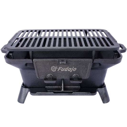 Portable Charcoal Grill & Skillet Combo