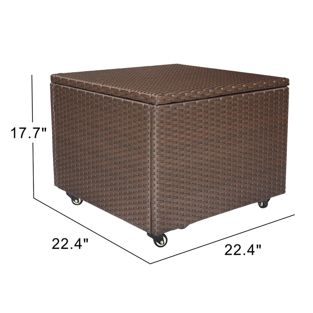 Stylish Outdoor Wicker Storage Box